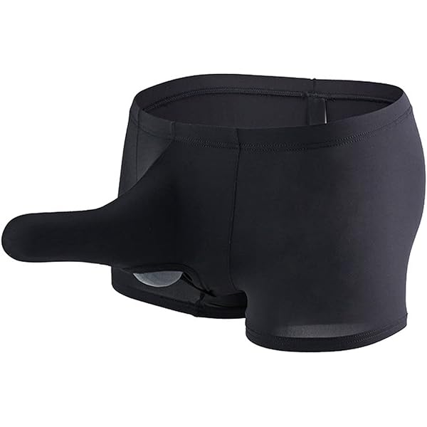 MinjiSF Boxer Pour Homme Taille Basse Sexy Sous-vêtement Uni Avec Nez D