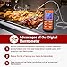 ThermoPro TP06S Digital Grill Meat Thermometer with Probe for Smoker Grilling Food BBQ Thermometer