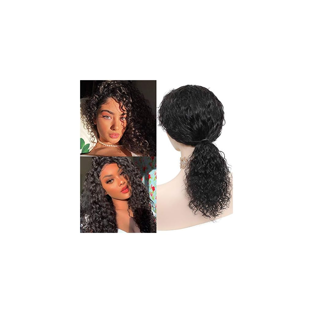 CYNOSURE Hair Human Hair Wigs with Bangs 150 Density Glueless Water