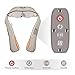 Amzdeal Neck Massager Back Massager Shiatsu Shoulder Massager with 2 Intensities Heat Timer Function for Waist Legs Use at Home Car Office