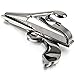INBLUE Men's Rhodium Plated Necktie Tie Clip Bar Black Gun Pistol