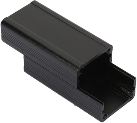 Caja de refrigeración de aluminio, carcasa de aluminio negra Carcasa de placa de circuito impreso Caja de refrigeración electrónica para productos electrónicos Instrumentos de suministro de energía mó