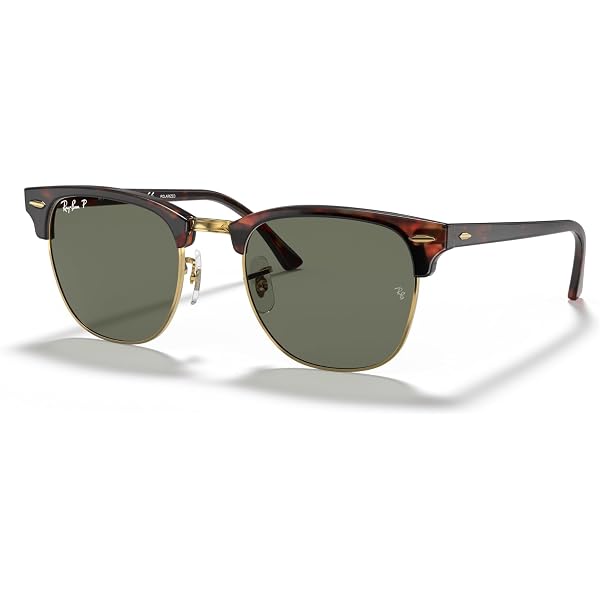 Amazon.com: Ray-Ban Unisex Sunglasses Black On Gold Frame, Green