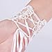 DressLove Short Lace Fingerless Rhinestone Bridal Gloves