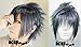 Happylifehere Japanese Game Short Layered Cosplay Costume Wig (Blue, Gray and Black Mixed)