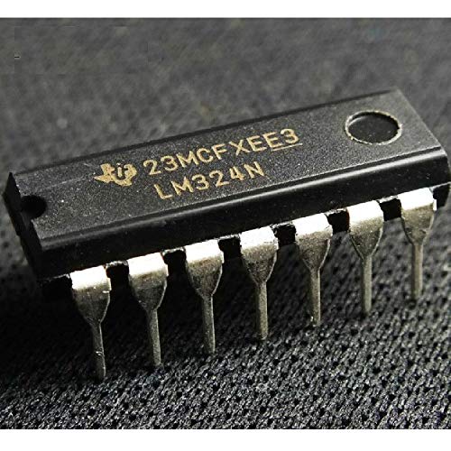 Comidox 20PCS LM324N LM324 Quad Op-Amp IC Chip DIP-14 0.5V/us 7mV Low Power