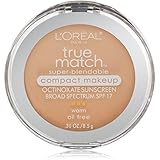 L'Oreal True Match Super-Blendable Compact Makeup, Light Ivory [W2], 0.30 oz (Pack of 2)