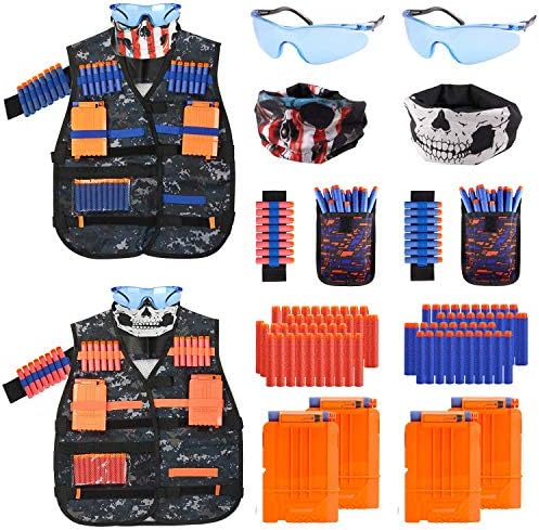 Mibote 2 Pack Kids Tactical Vest Kit