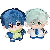 Anime Plush Keychain, 4“ Ivan Till Cute Plush Figure Pendant for Backpack, Mini Plushies for Fans Gift (2pcs)