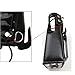 Lsgoodcare Black Hard Leather Carrying Holder Holster Case with Adjustable Shoulder Strap Compatible with Motorola 2 Way Radio HT1250 HT1550 GP320 GP340 GP380 GP338