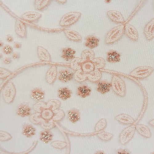 Wrapables Embroidered Floral Lace Triangle Scarf, Pink and Burgundy