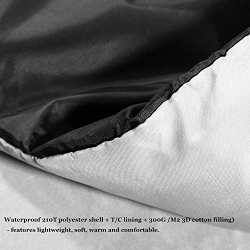 Ohuhu Double Sleeping Bag with 2 Pillows and a Carrying Bag for Camping, Backpacking, Hiking