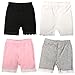 MyKazoe Girls Bike Shorts with Lace Trim (6, Basics (Black, White, Grey, Pink))