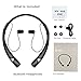 Simptech Wireless Bluetooth Headphones Neckband Headset - Sport Running Sweatproof In-Ear Earbuds,Noise Cancelling Earphones With Microphone,Maximum Comfort for iPhone 7 Plus Samsung S7 (HV980)