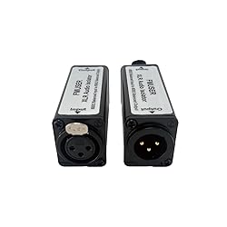 FMUSER XLR Audio Ground Loop Noise Isolator