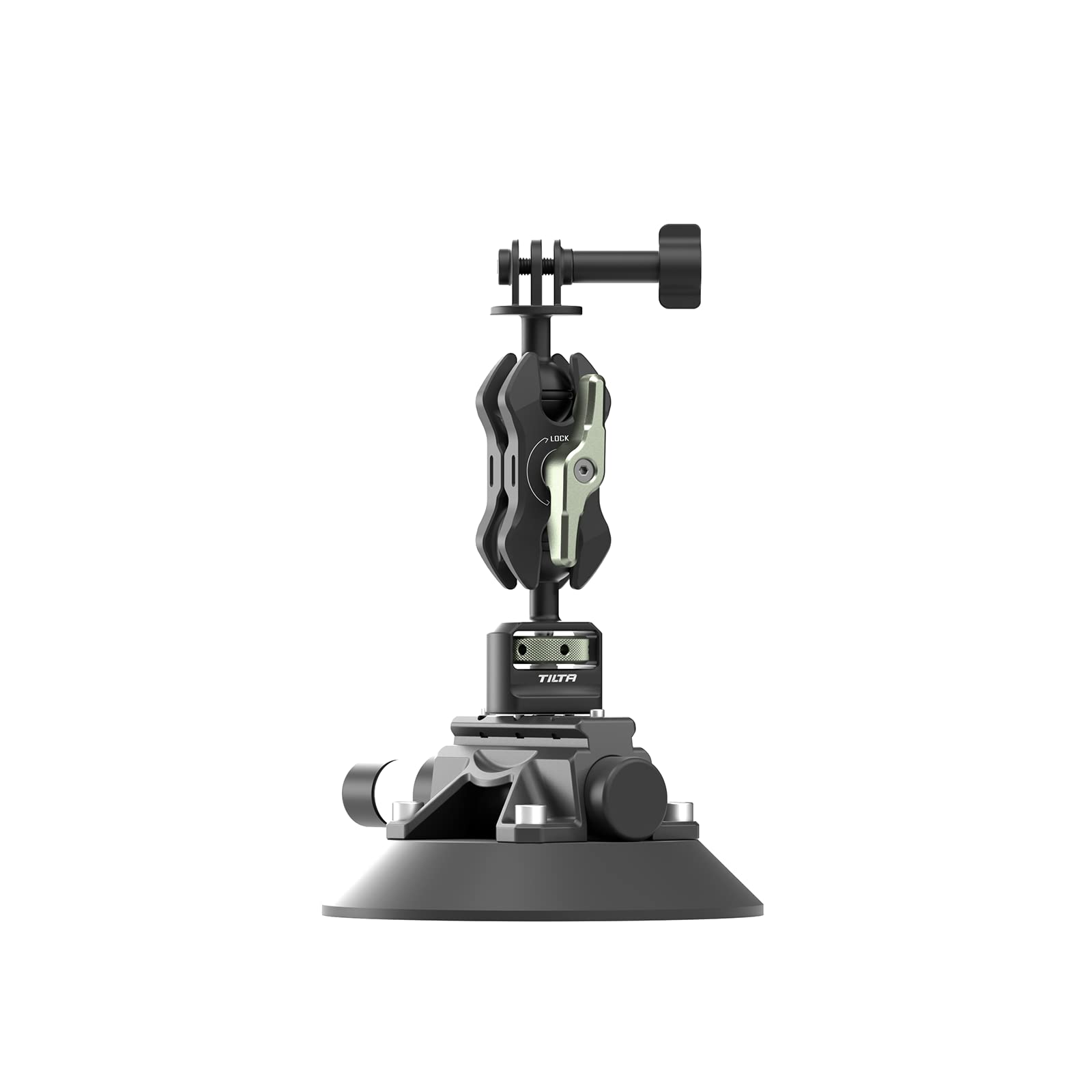 TILTA Universal Action Camera Suction Cup 4.5 inches with Mini Articulating Arm and Mounting Bracket for Various Action Cameras Camcorder TA-USC-45-MK