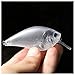 Shelt's 25 Pcs Unpainted Bass Fishing Shallow Diving Crankbaits Hard Lure Body