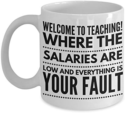 Sarcastic Coffee Mug - Welcome To Teaching - Funny Coworker Gag Gift Novelty Coffee Mug Tea Cup