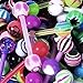 Lot of 20 Assorted Flexible Acrylic & Surgical Steel Barbell Tongue Rings 14 Gauge (20 Pack) In Assorted Colors