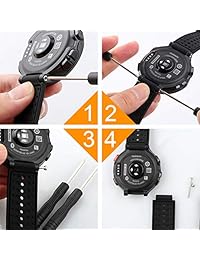 Oenfoto   Correa de repuesto para Garmin Forerunner 235, correa de silicona suave para Garmin Forerunner 235 220 230 620 630 735XT