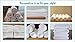 Spa Towels & Wood Tray Set: 6 pack Pure White 100% Cotton Washcloths (Bamboo Wood)