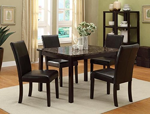 Brand New set of 2 Ferrara Dining Side Chair PU Espresso Finish