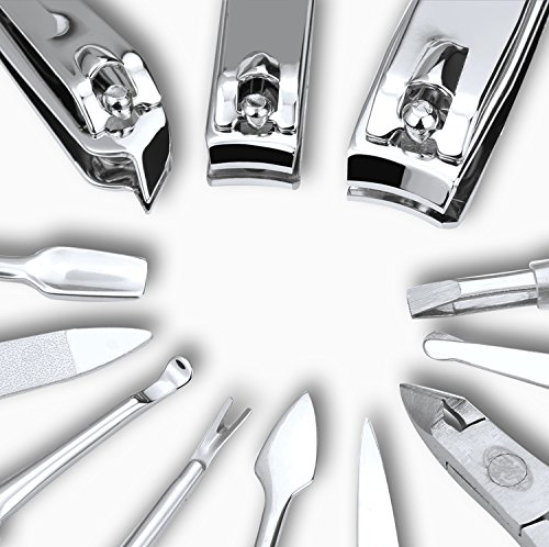 Tirain-All-in-1-Stainless-Steel-Personal-Manicure-Pedicure-Ear-Pick-Nail-clippers-Set-Travel-Grooming-Kit-Coffee-Wrap