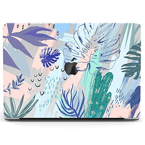 Wonder Wild Mac Retina Cover Case For MacBook Pro 15 inch 12 11 Clear Hard Air 13 Apple 2019 Protective Laptop 2018 2017 2016 2015 Plastic Print Touch Bar Tropical Pattern Watercolor Art Cactus Leaves