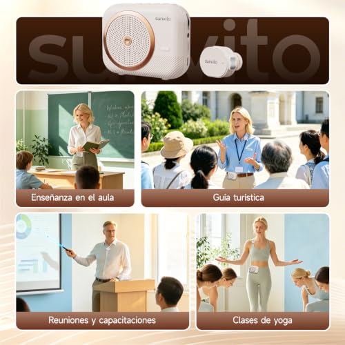Portable Bluetooth Speaker Voice Amplifier with 1 Wireless Microphone for Headphones, Mini Rechargeable Voice Amplifier for Teachers (Single Microphone)