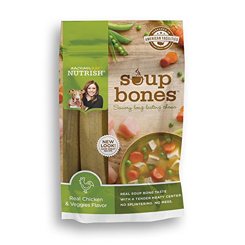 Rachael Ray Nutrish Soup Bones Dog Treats, Chicken Flavor, 3Count , 6.