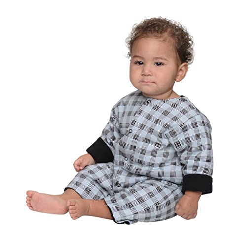 snopea Baby Boys' Quilted Coverall 24MO Ink Blue