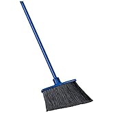 Quickie Extra-Reach Angle Broom | Angled Head Reaches Tight Corners, Large Area Sweeping, for Home/Garage/Deck/Office Floor Cleaning