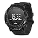 Suunto Essential Carbon Digital SS Leather Multi Quartz Men's Watch SS021215000
