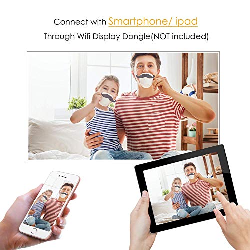 4 Projector+Upgraded+Display+Compatible+Entertainment