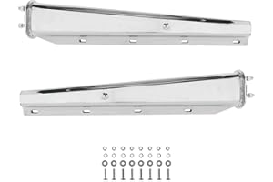CHDT66 30" Heavy Duty Spring Loaded Chrome Mud Flap Hangers for Semi Trucks All in One Kit - Straight - Bolt Spacing: 2.5" - Kit Contains All Hardware for mounting Flaps - 1 Pair (2 PCS)