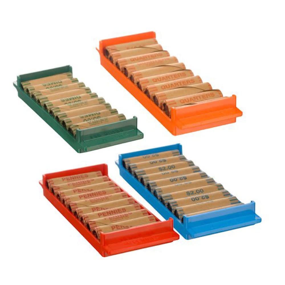 Mua Plastic Rolled Coin Storage Trays Penny, Nickel, Dime, Quarter