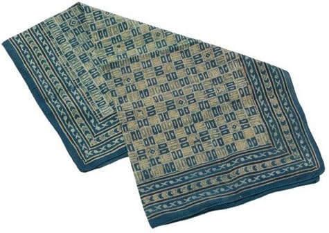 Amazon Co Jp アジャラクプリント草木染めハンカチ 世界最古の 木版 稀少バンダナ ミニ 風呂敷 弁当袋 手ぬぐい 服 ファッション小物