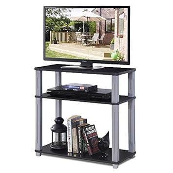 DREAMADE - Mesa de televisión con 3 estantes, para TV, TV, Muebles ...