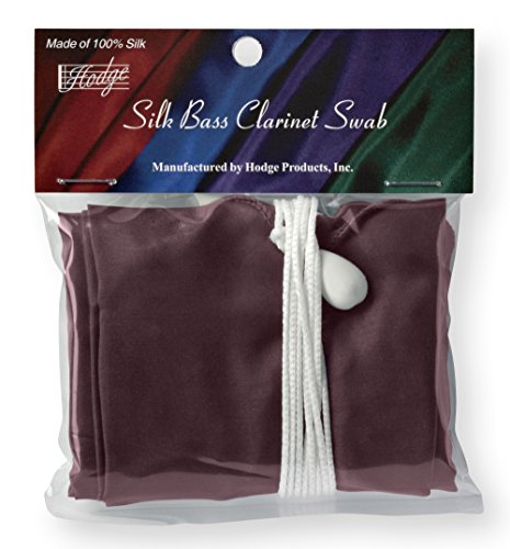 image for Hodge Silk Bass Clarinet Swab - Burgundy