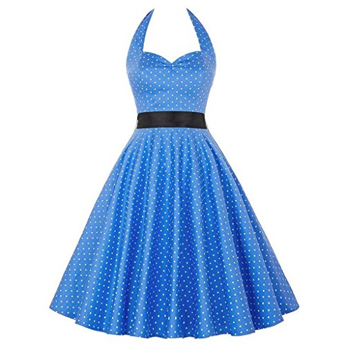 knee length dresses for ladies Black 1950s Halloween Lace Belt Dress main image 1