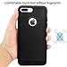 FARSIC Case for iPhone 7 Plus, [Resilient Strength] Flexible Durability, Durable Anti-Slip, TPU Defensive Case for Apple iPhone 7 Plus - Black