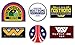 Stickerzzz!!! Alien Sticker Set, 6 UV Laminated Stickers Nostromo Weyland-Yutani Corp Sulaco, Alien, Aliens, Original Embroidery King Set