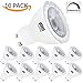 (10 Pack) MR16 Dimmable GU10 LED 6W, 5000K Daylight, Light Bulbs, 40W Halogen Bulb Equivalent, 400lm, 45 Degree Beam Angles, Perfect Standard Size, Beam Angle, Recessed Lighting, Track Lighting