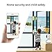eLinkSmart Wifi Camera Kit Home Security Pan Tilt Camera System with 2 Pack Door/Window Sensors and PIR Detector Wireless Doorbell Night Vision Two Way Audio