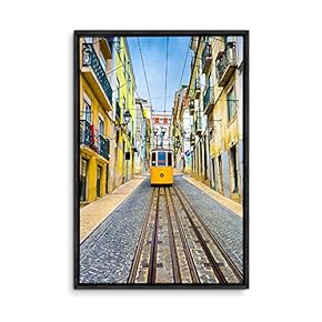 Framed Canvas Wall Art for Living Room, Bedroom Gorgeous Sunset Beach Sea Ocean Canvas Prints for Home Decoration Ready to Hanging - 16x24 inches