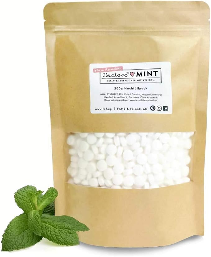 DOCTORS Mint 1000 pcs. xylitol Mints Bulk, Peppermint Sugar Free Mints
