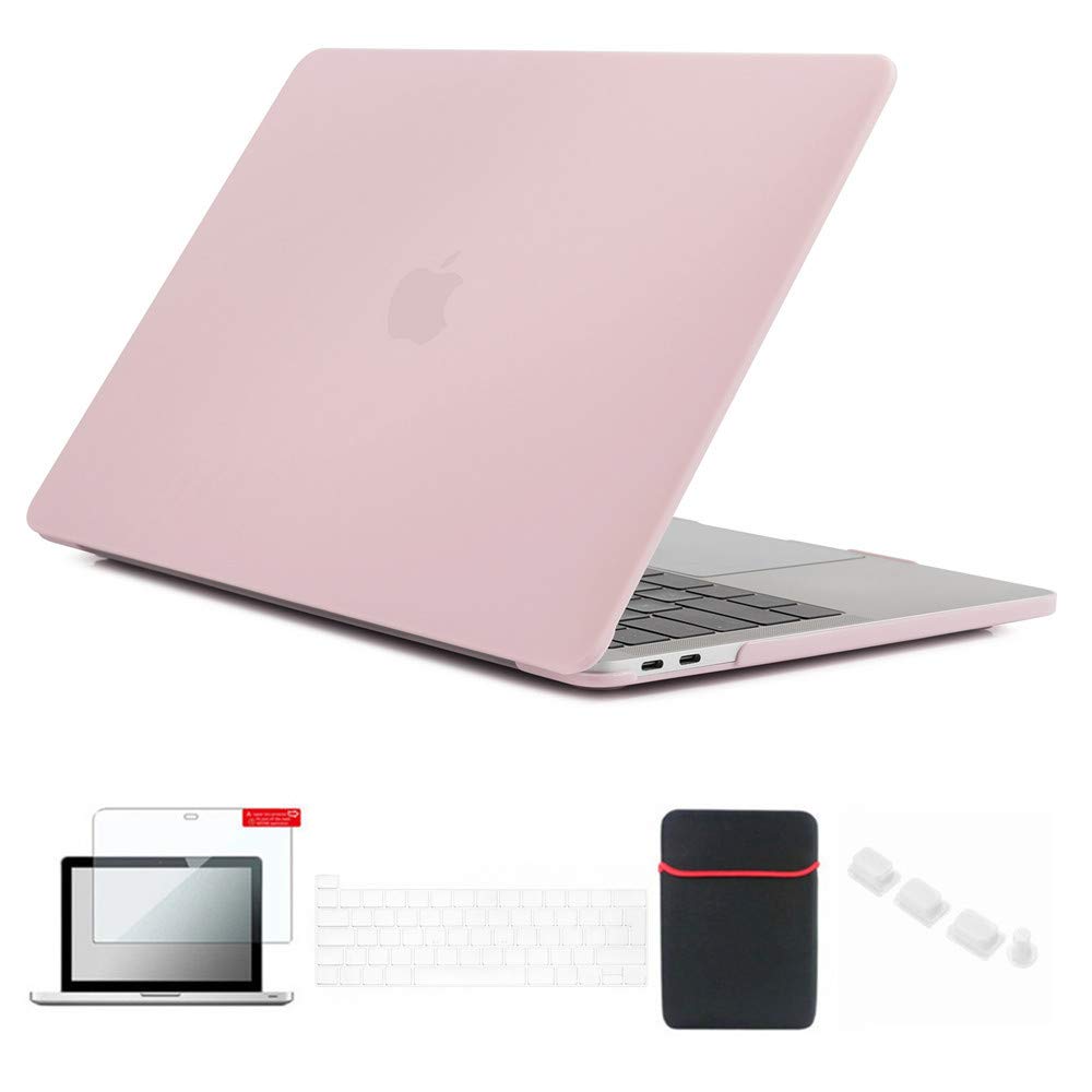 Se7enline Compatible with MacBook Pro Case 13 inch 2016-2023 Laptop Cover for MacBook Pro M1/M2 A2338/A2251/A2289/A1706/A1989/A2159 & Sleeve, Keyboard Cover, Screen Protector, Dust Plug, Rose Quartz — image 1