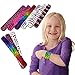 Slap Bracelets - Mega Bulk Pack of 25 Assorted Print Heart and Animal Slap Bands - Enjoy These Fun Pattern Hand-bands at School, Birthday Parties, Classroom Awards... and So Much More!!!