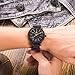 MUJUZE Wooden Watch for Men, Wood Watch Handmade Minimalist Women Mens Lightweight Mens Wooden Watch, Wood Watches for Men (Black)