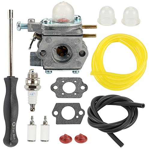 Butom TB22EC 753-06190 Carburetor with Fuel Filter Line Spark Plug for MTD Troy Bilt TB21EC TB22 TB22EC TB32EC TB42BC TB80EC TB2040XP String Trimmer Weed Eater Wacker